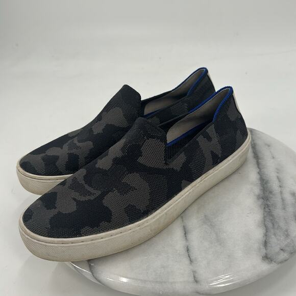 Rothy's Black and Blue Camo Sneakers - Picture 9 of 10